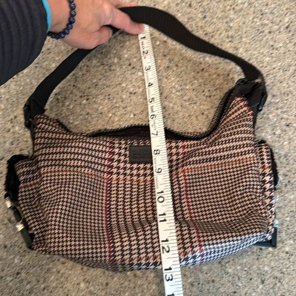 LAUREN RALPH LAUREN Nylon Houndstooth Shoulder Bag - Picture 15 of 15